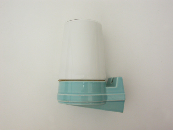 Ceramic and glass sconce