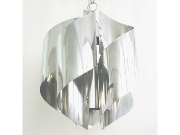 Metal chrome hanging lamp