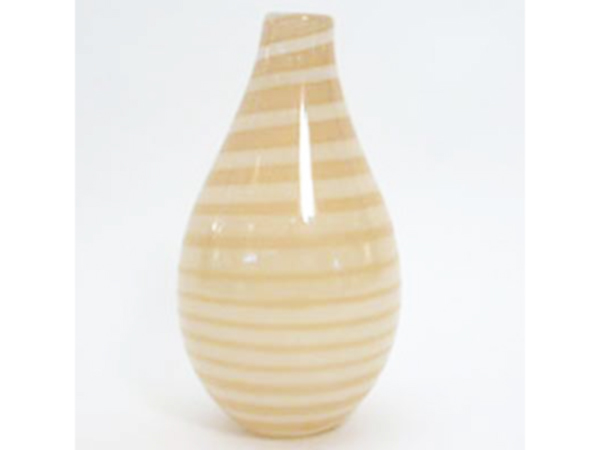 Stripe glass vase