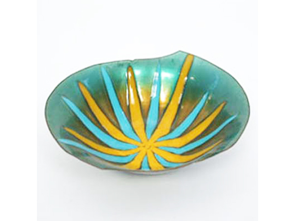 Enamel copper bowl