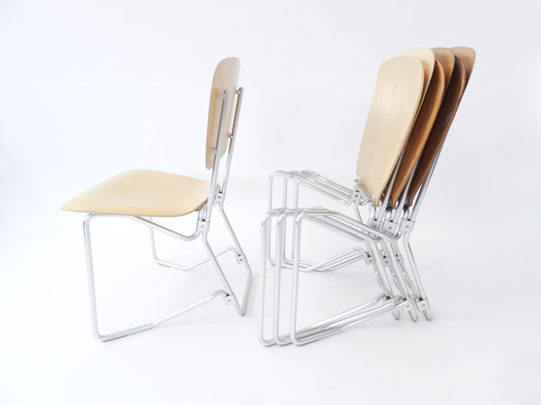 8 Chairs mod. Aluflex First Series