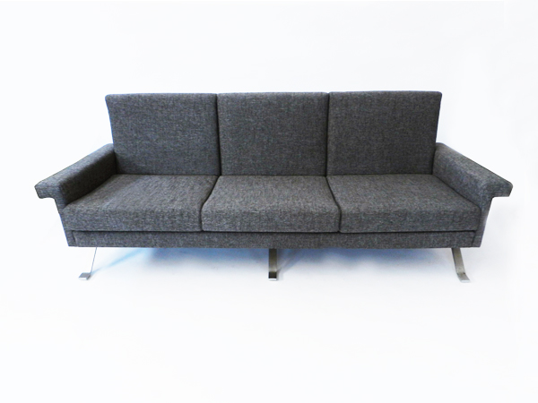 Sofa and pair of armchairs mod. 875