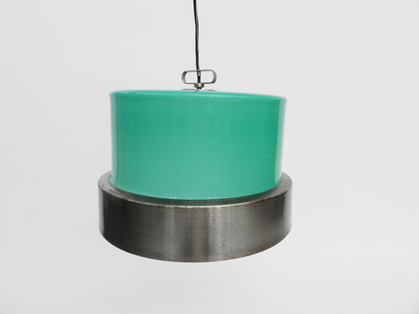 Adjustable glass hanging lamp