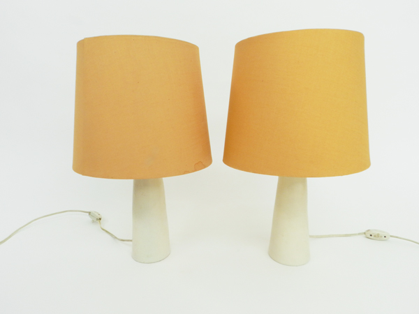 Pair of ceramic table lamps