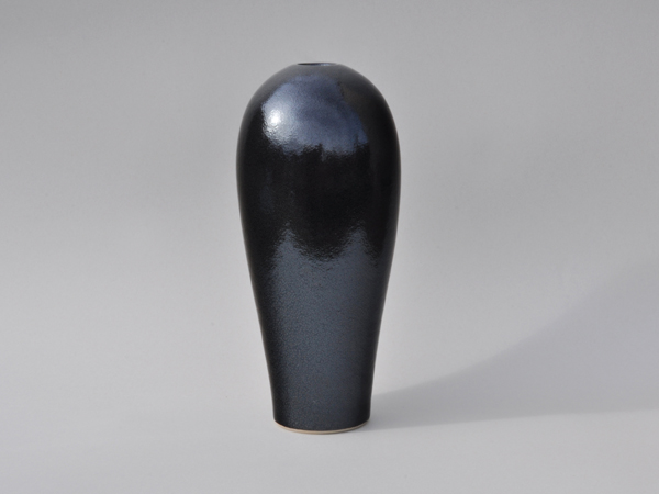 "Ölflecken" Glasierte Keramik-Vase