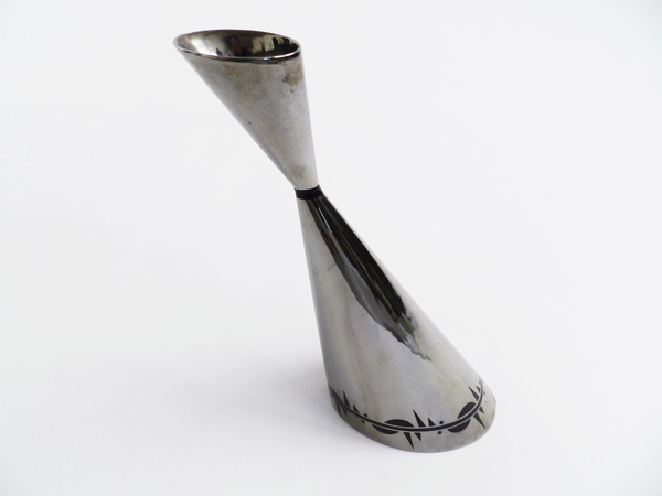 Silver glazed Vase