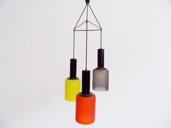 Three Color Glass hanging lamp