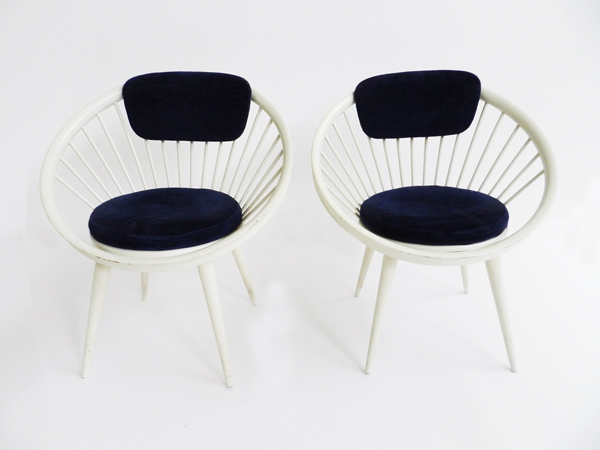 Pair of round Armchairs