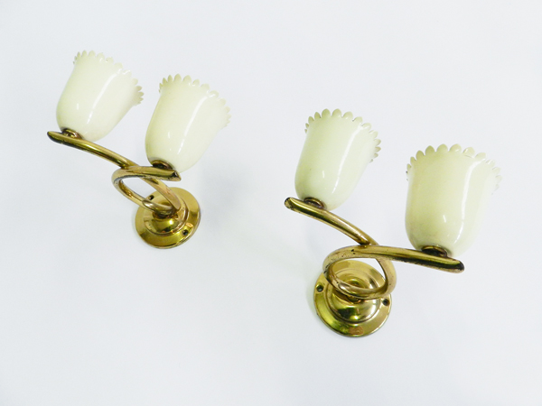 Pair of Italian Flower Sconces