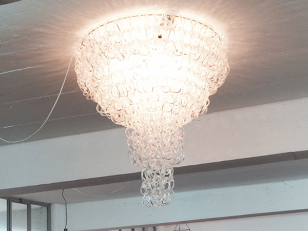 Modular Glass Chains Chandelier mod.Giogali