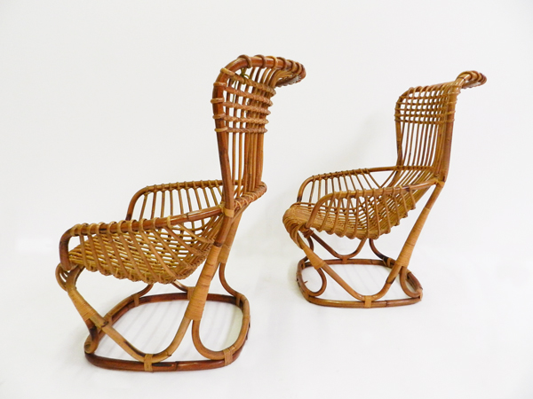 2 rattan Armchairs