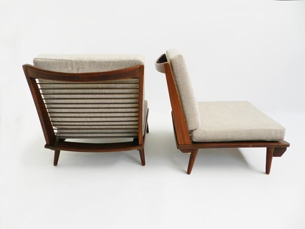2 Danish lounge chairs