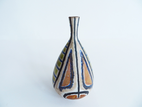 Glasierte Keramik-Vase