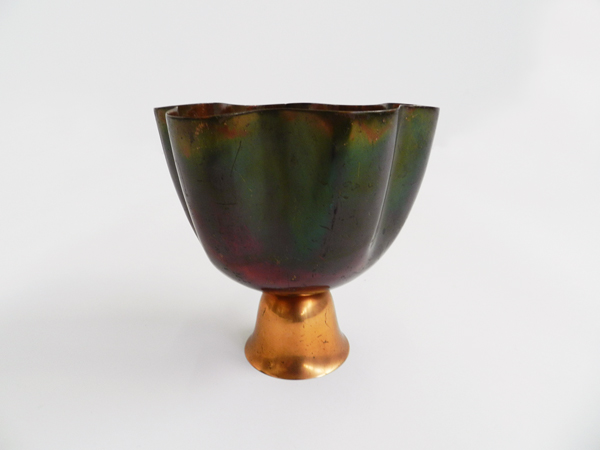 Iridescent copper Vase
