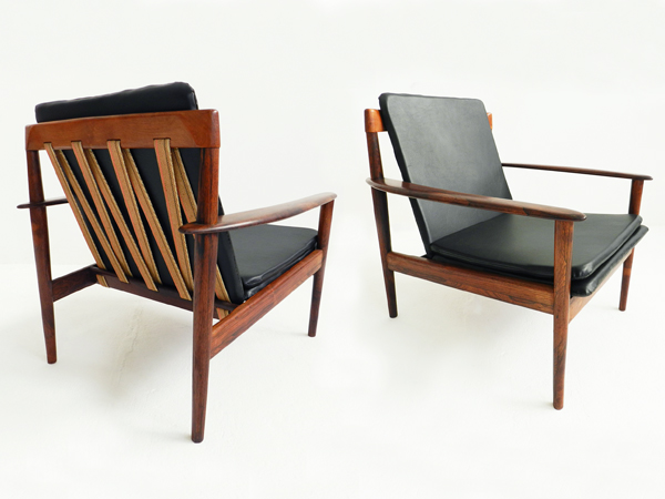 Pair of Danish easy chairs