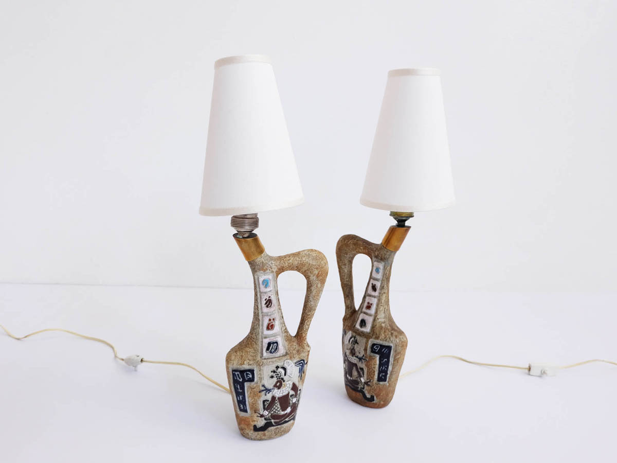 Stylish Tiki Ceramic Table Lamps