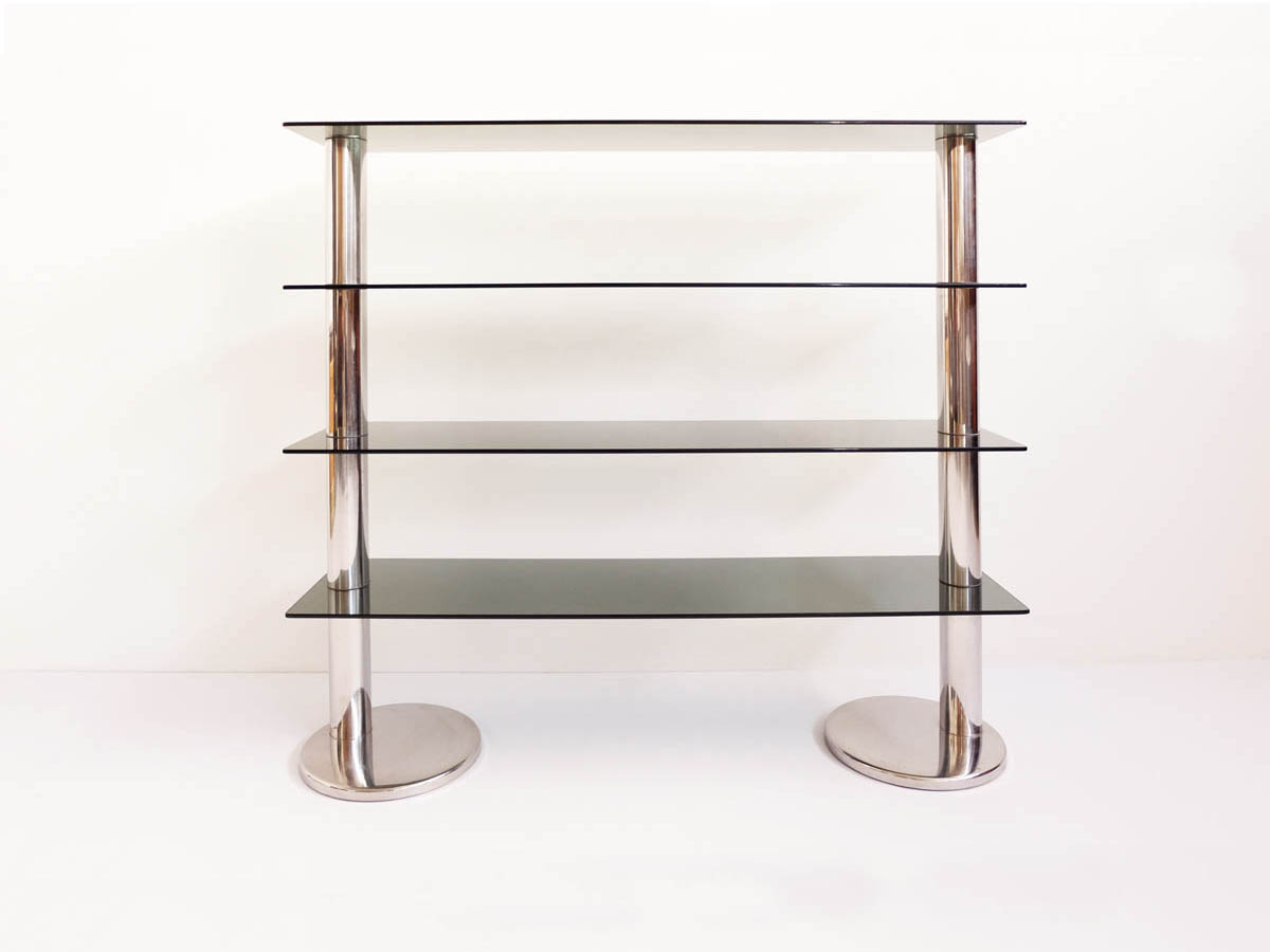 Italian Design Free Standing Steel Bookshelf