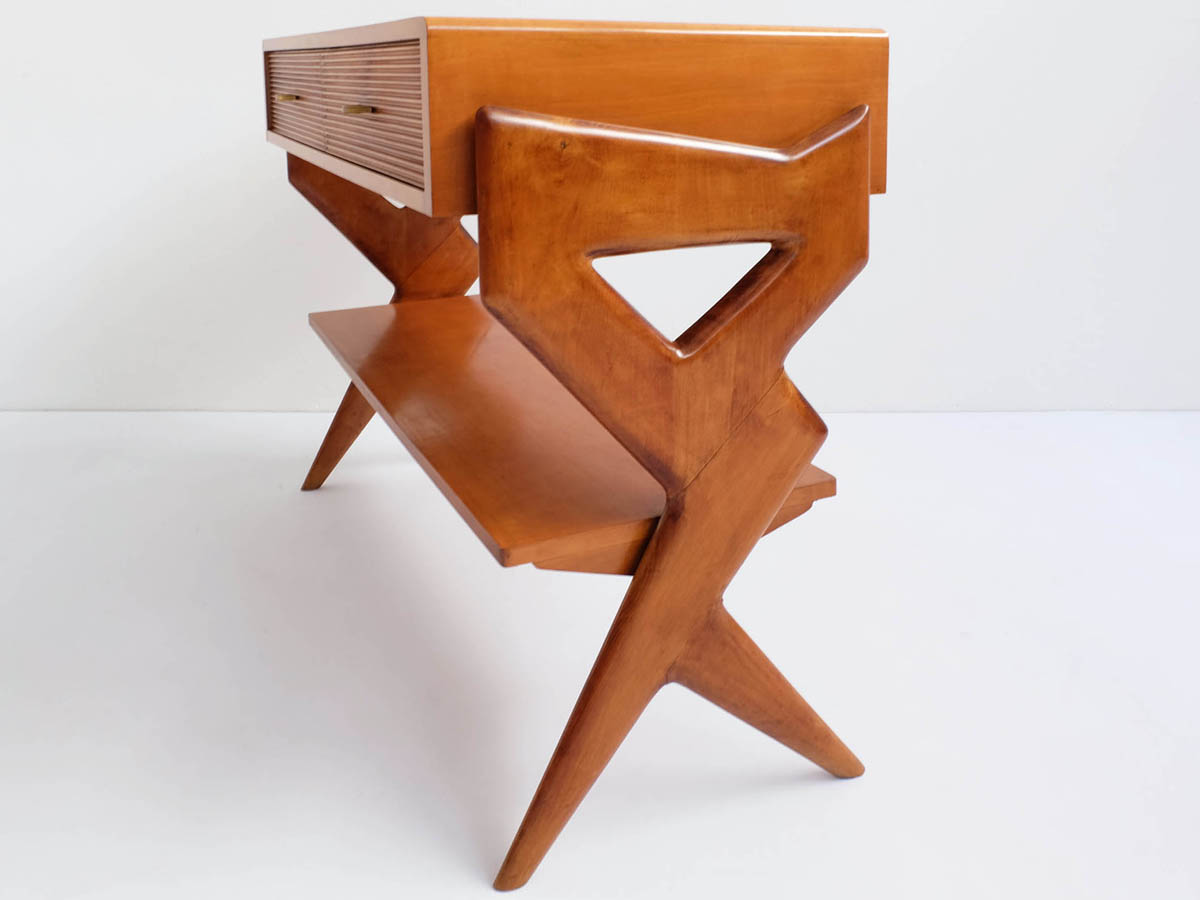 Sculptural center chest of drawers