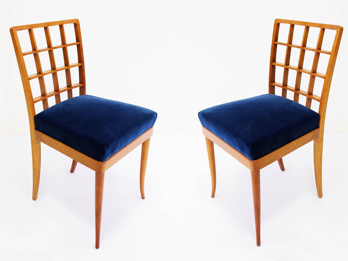 Super elegant pair of italian chairs