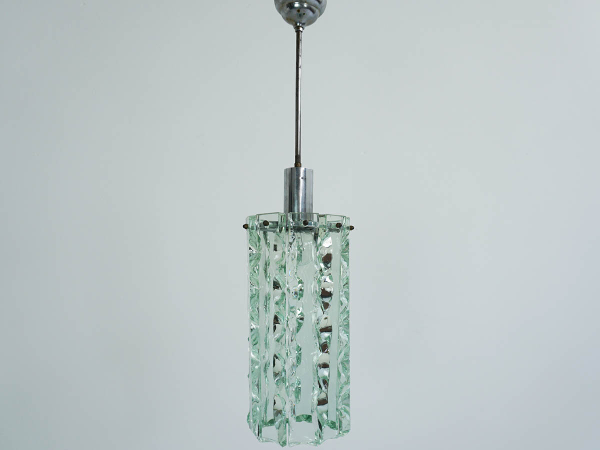 Hand Chiseled Solid Glass Chandelier