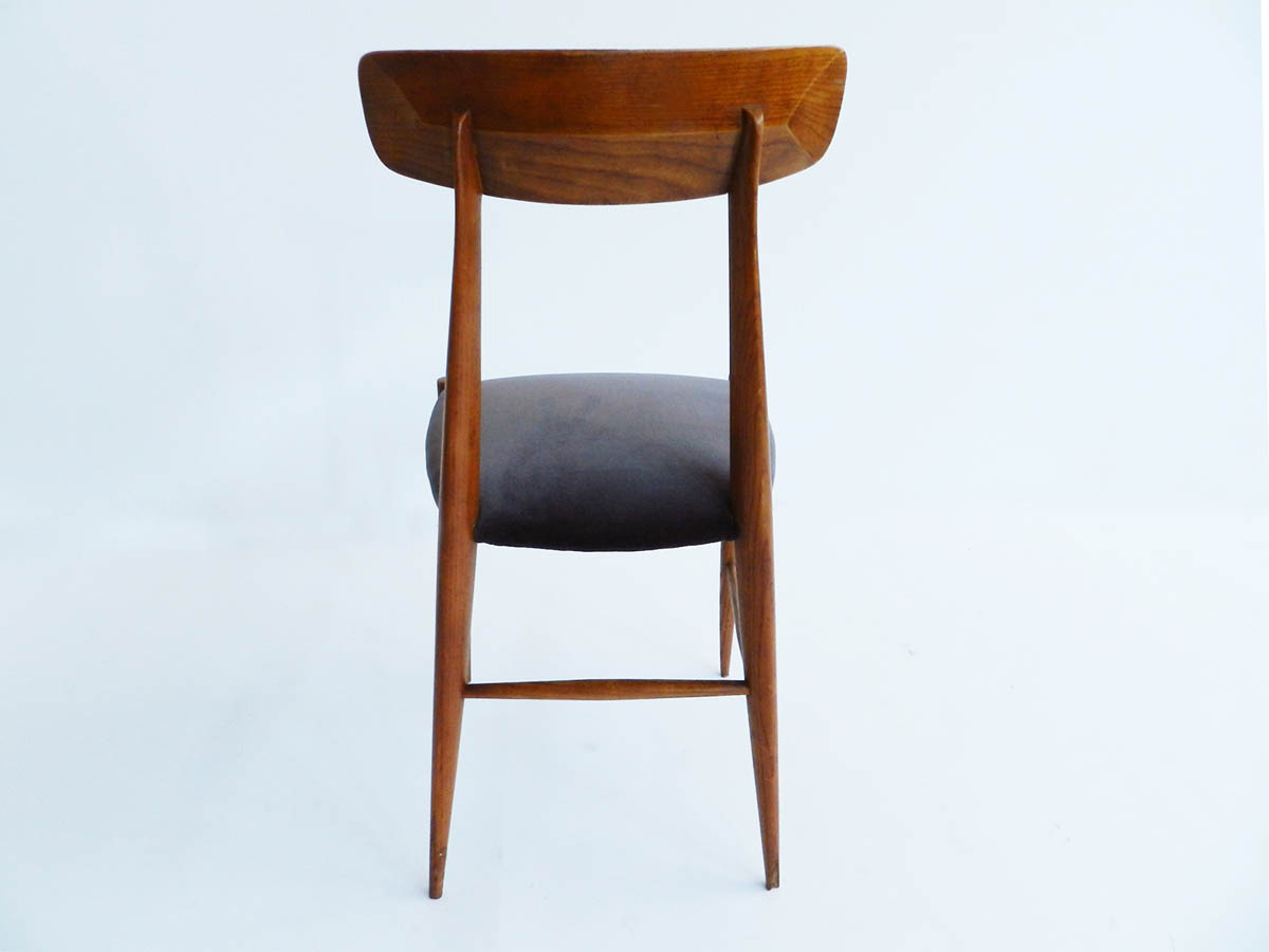 6 Architectural Chairs with Sculpted Backrest