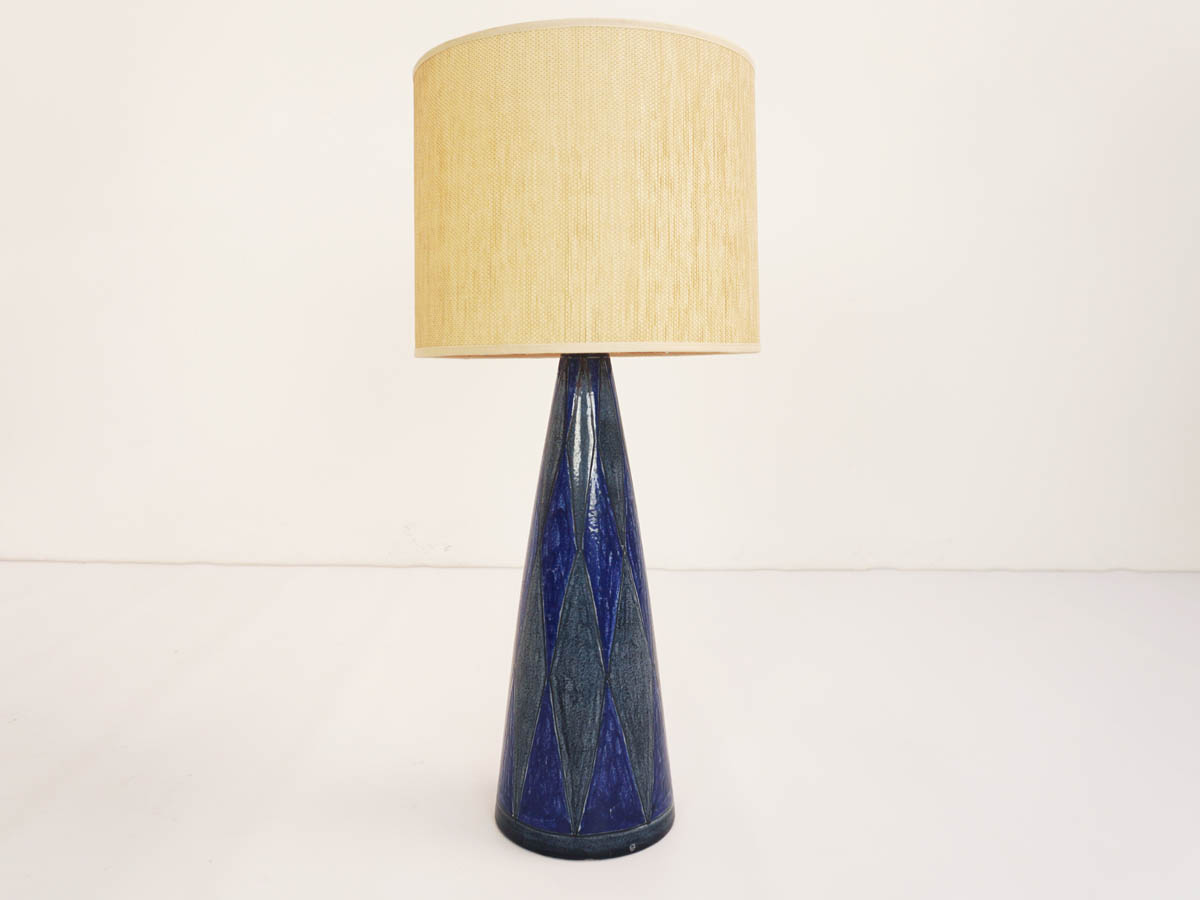 Lampada da Tavolo in Ceramica "Blu Arlecchino"