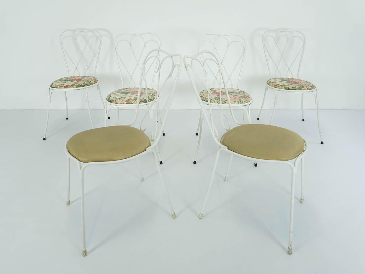 Set of 6 small garden chairs