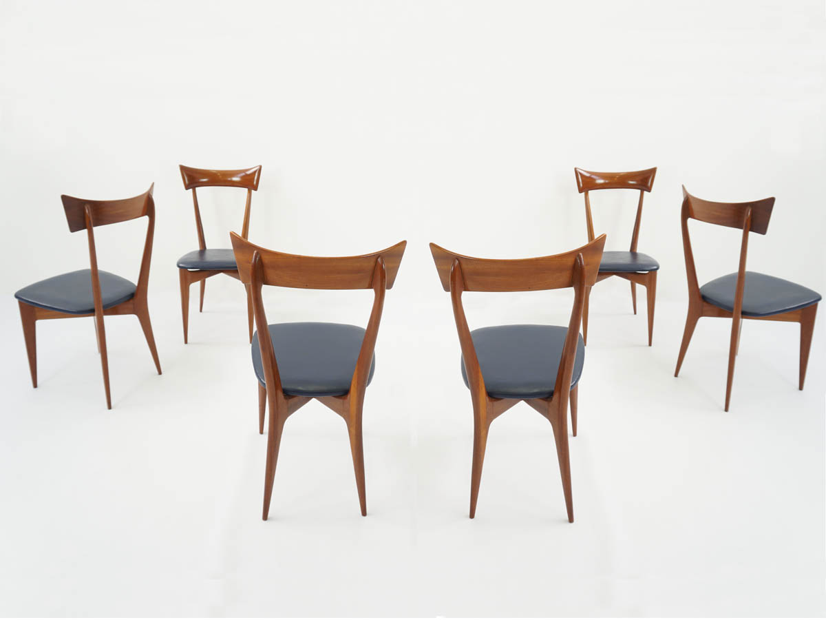 6 Chairs with Turned Backs