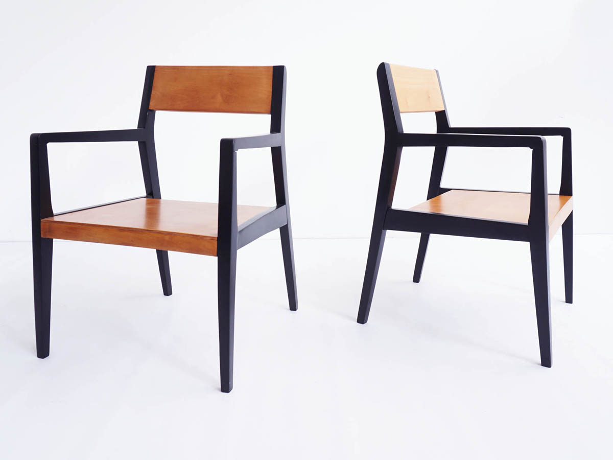 4 Swiss minimal chairs