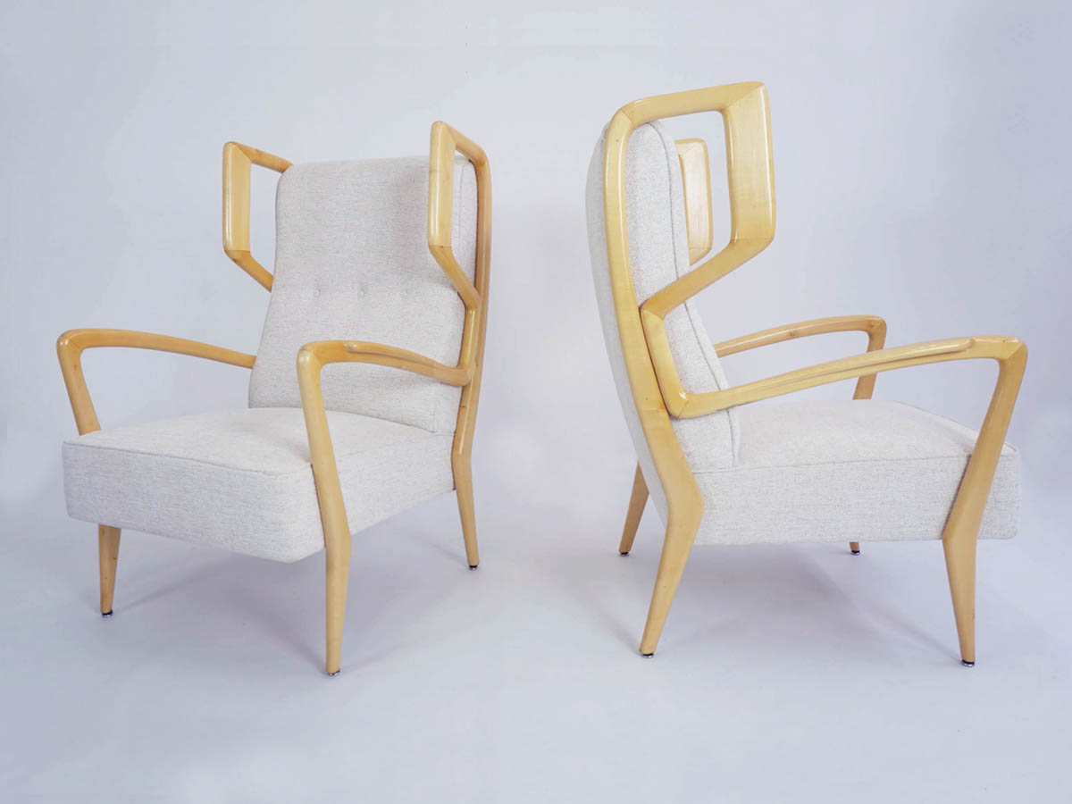 Prächtiges Paar italienischer Sessel