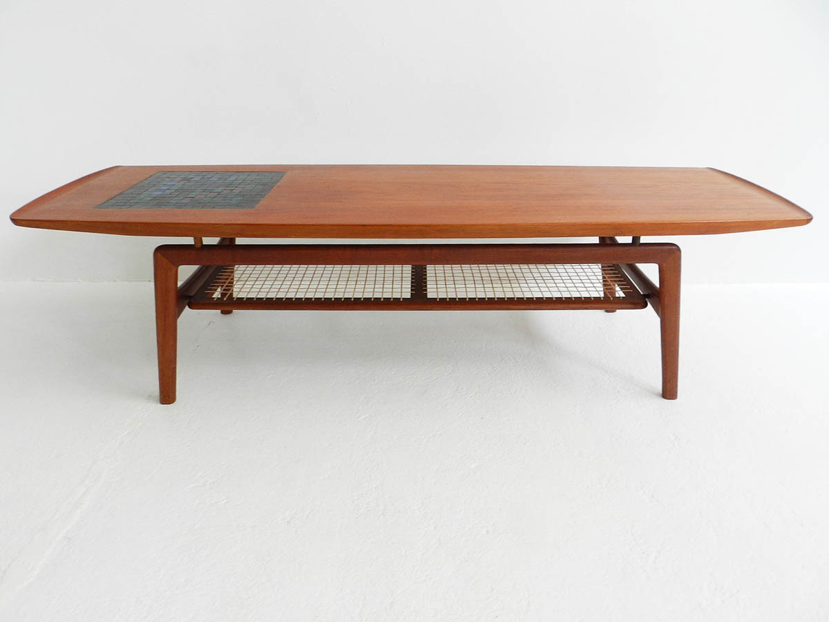 Teak and Mosaic Coffee Table