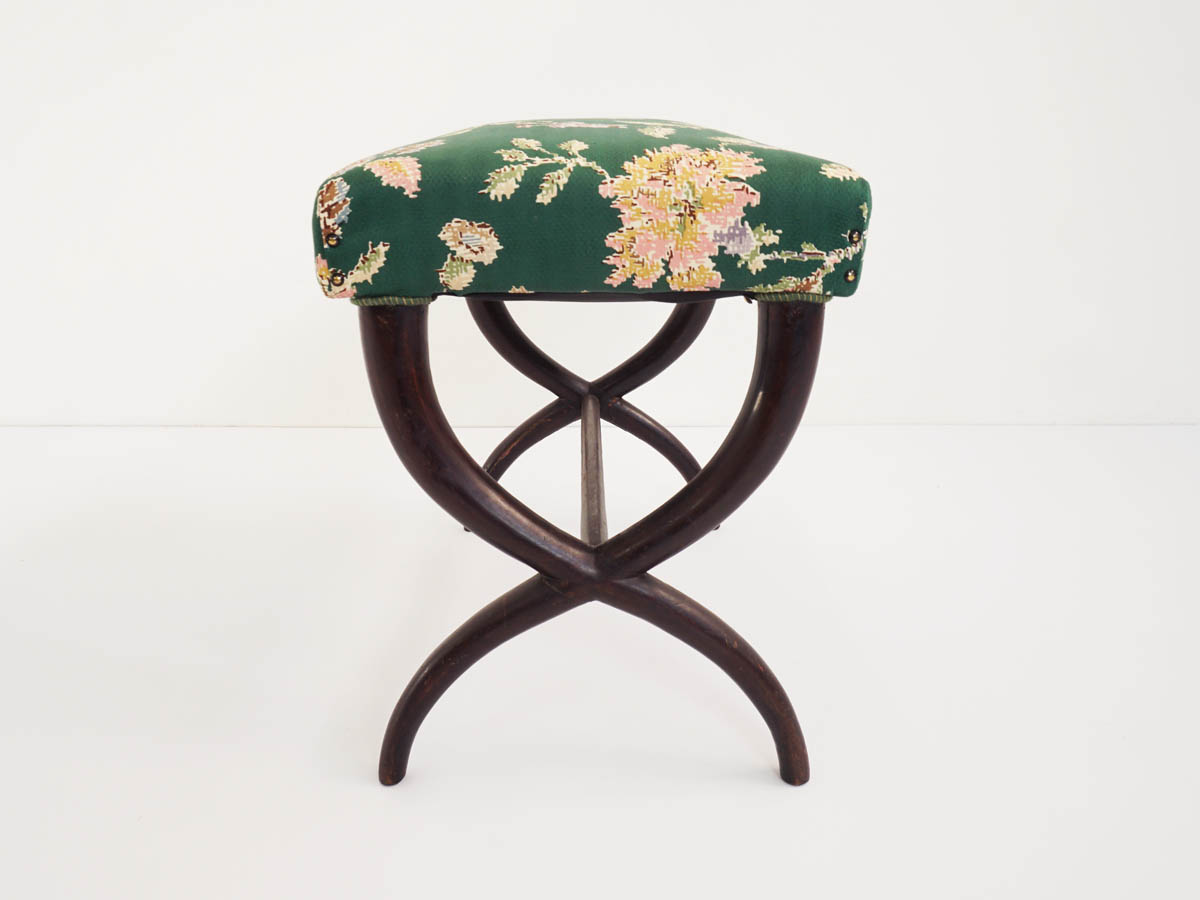 Large Stool with Crossed Legs