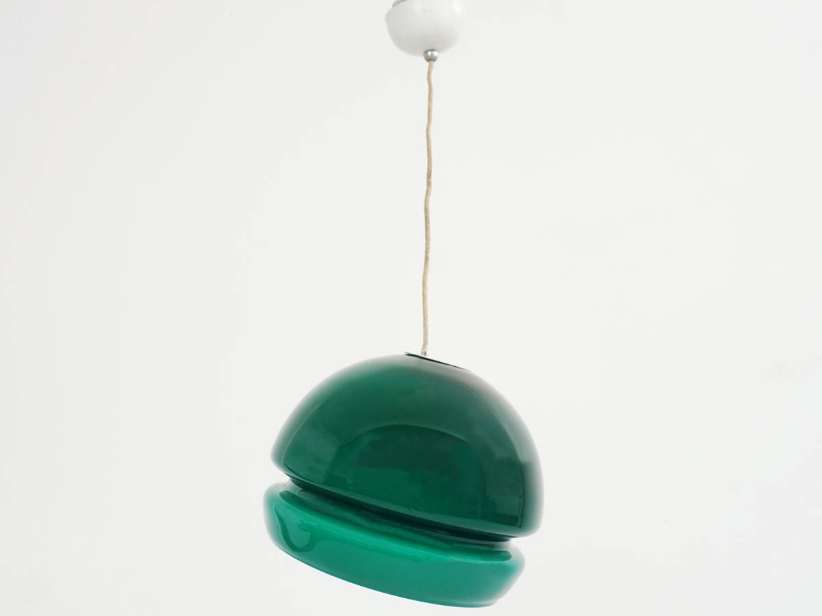 Deep Green Glass Alf Ball Light