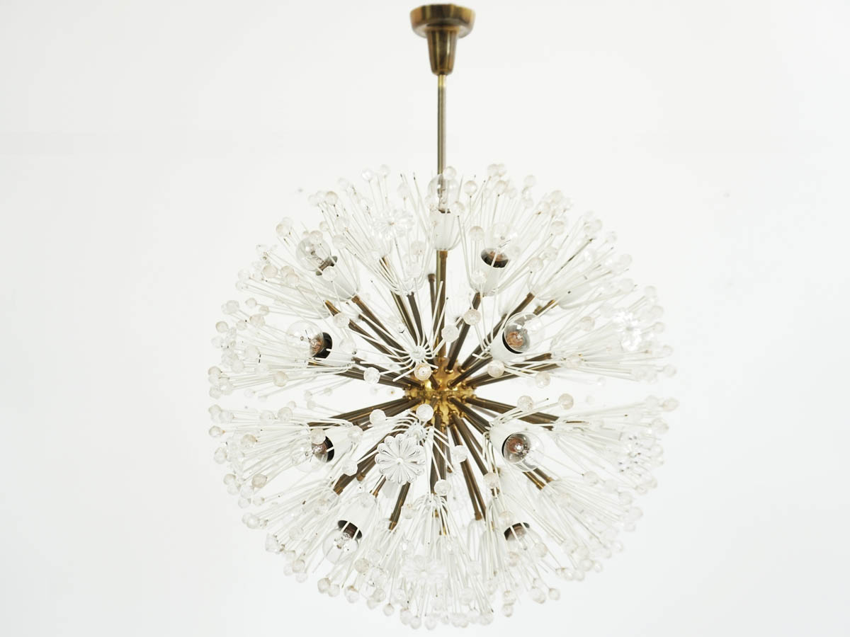 Grande Lampadario in Ottone mod. "Pusteblume"