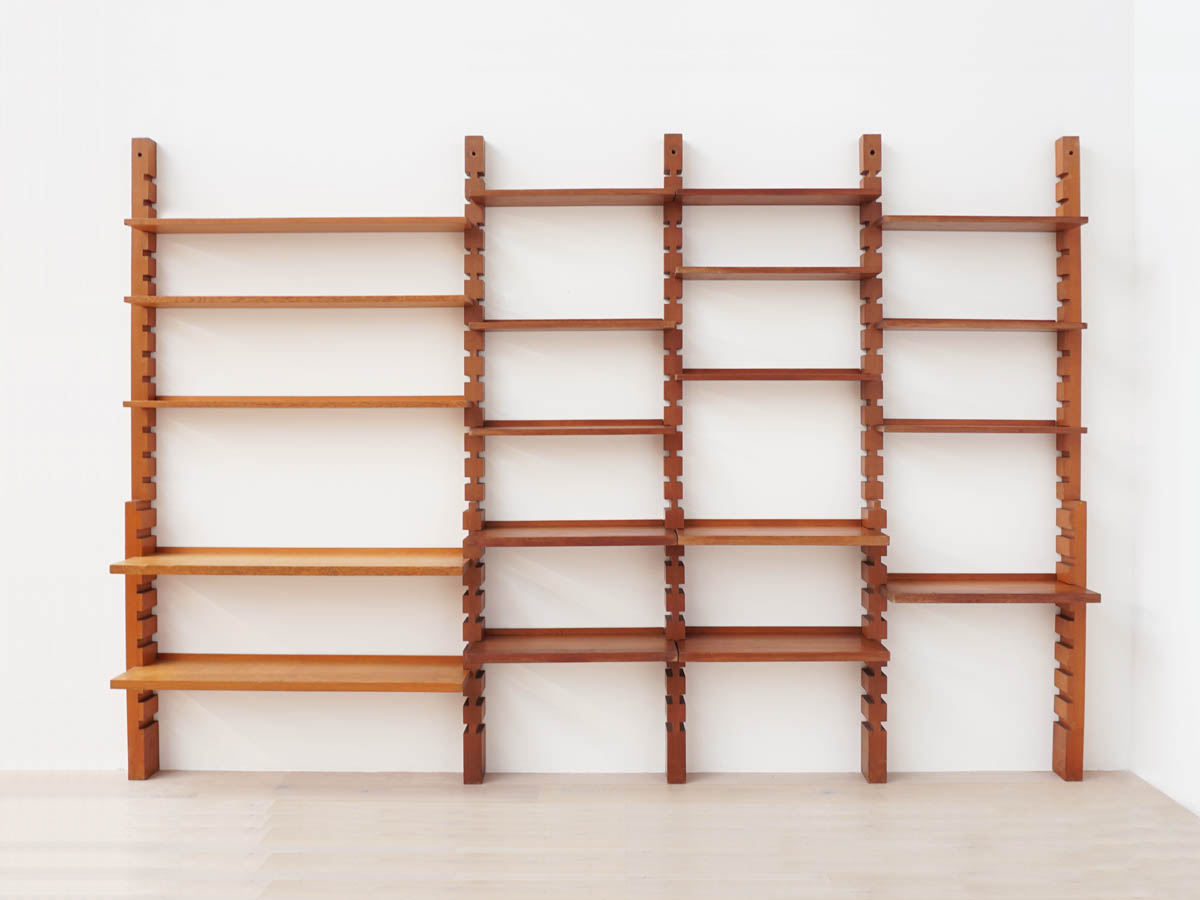 Bücherregal aus Holz Ineinandergreifende Modulare Regale