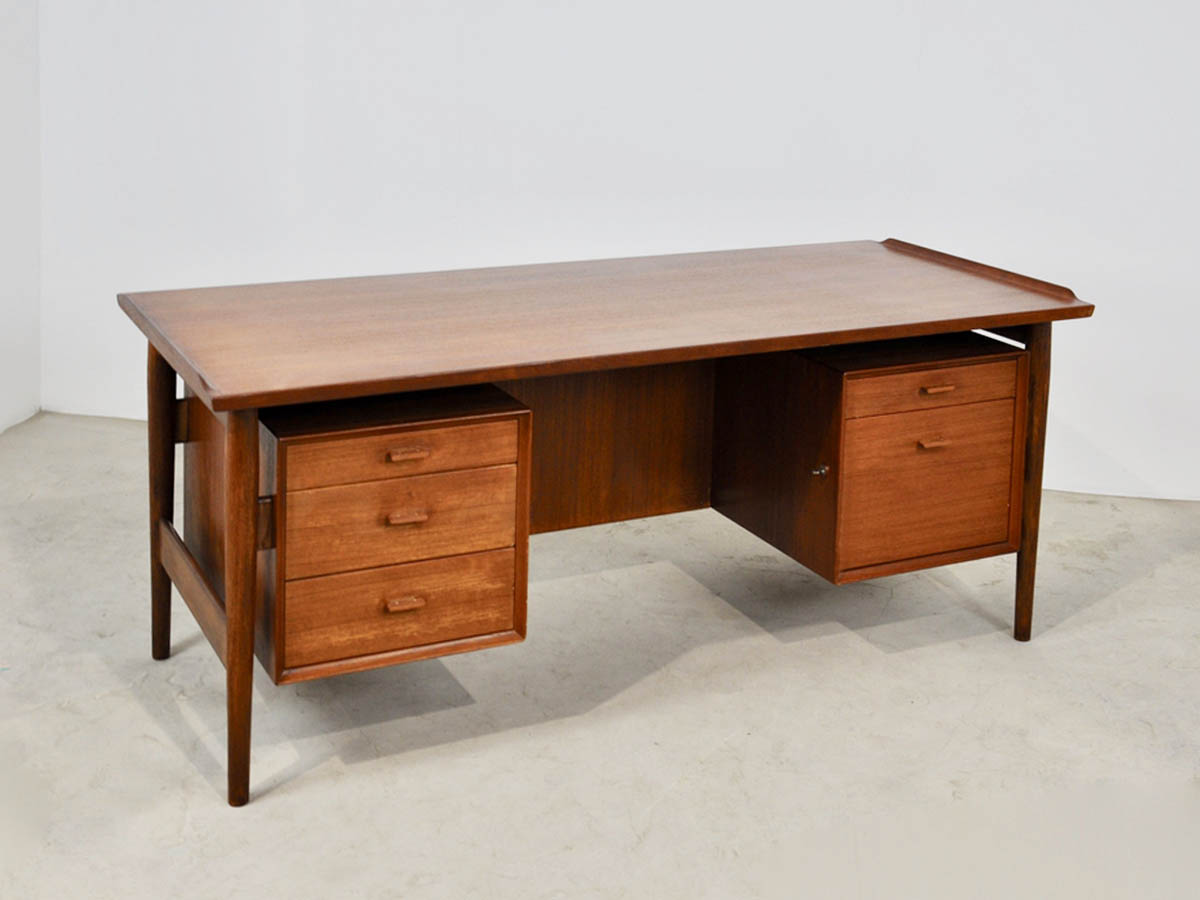 Scrivania Danese Executive in Teak, 1960