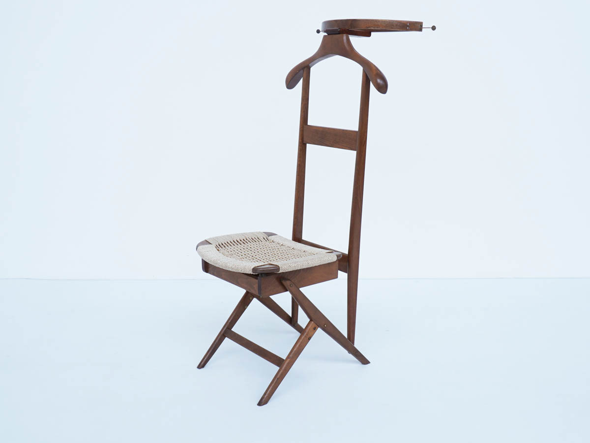 Coat Rack Dressing Chair with Drawer