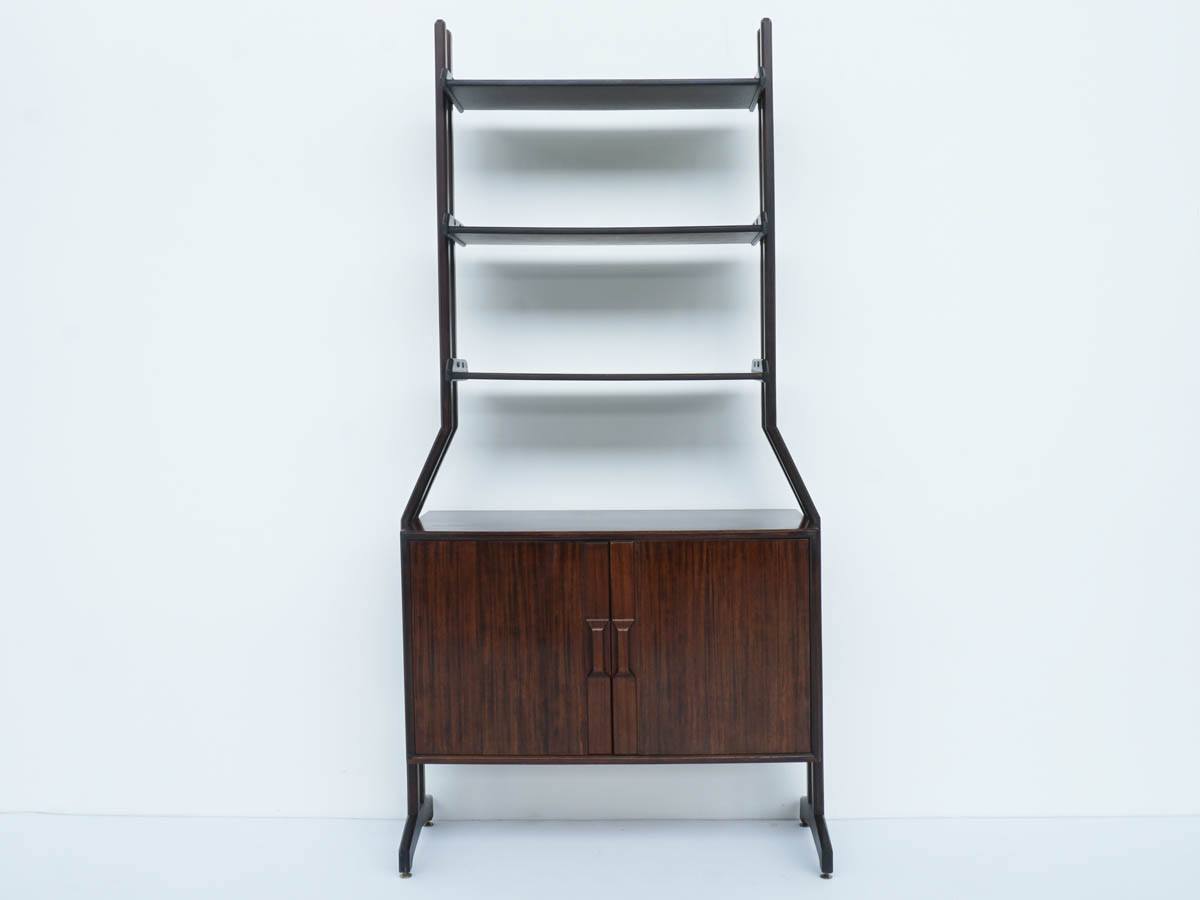 Freestanding Mahogany Storage Bookcase