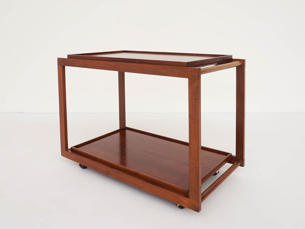 Cassina, Rosewood Serving Table with Removable Tray mod.762