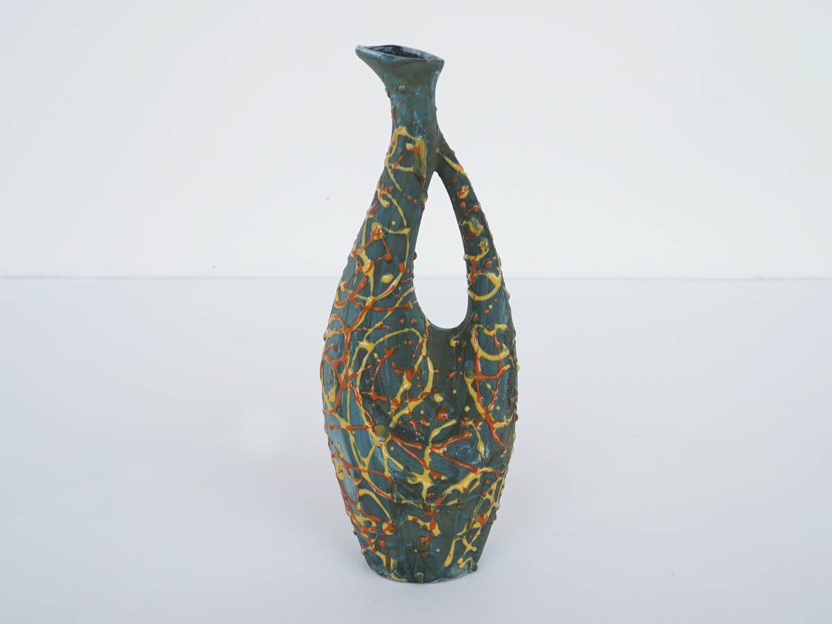 Artistic Ceramic Bottle Vase for Antoniazzi