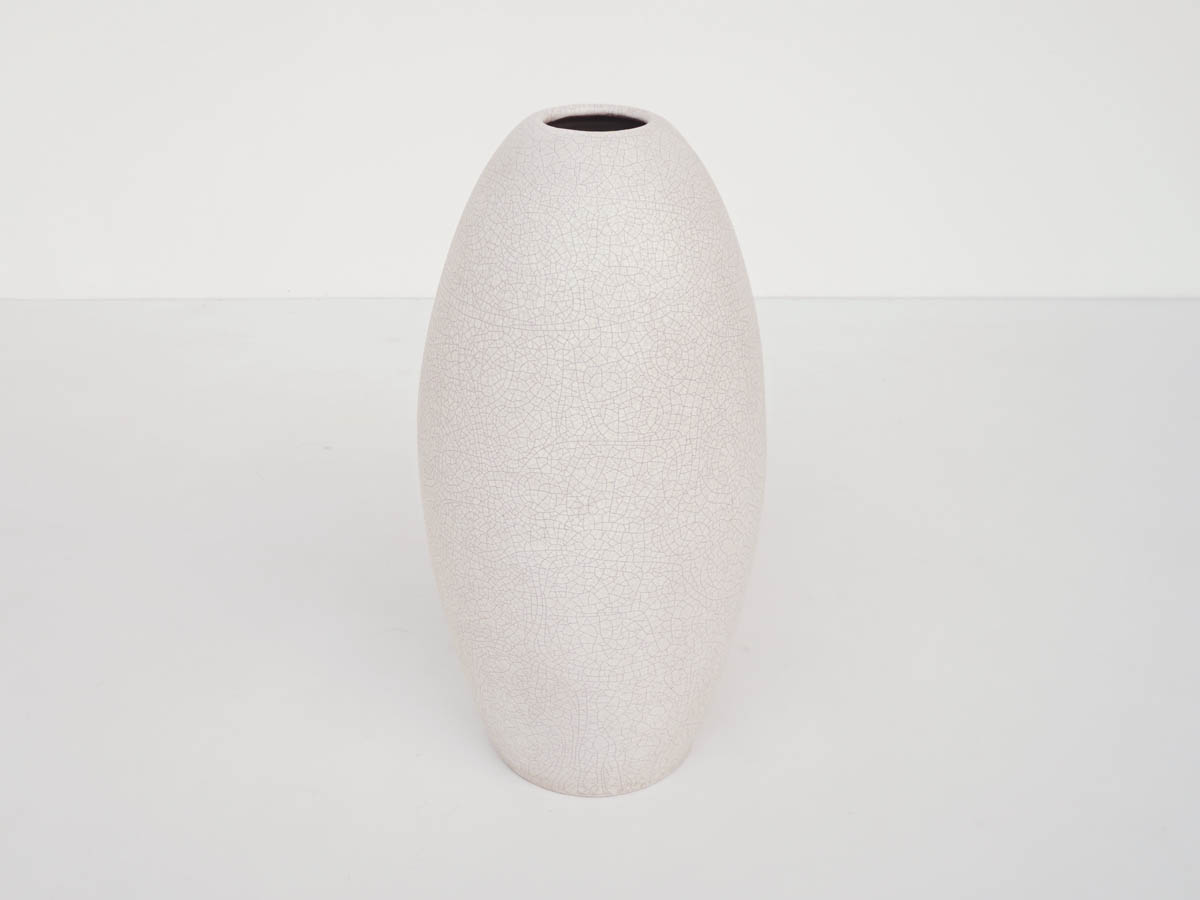 Large Vase HT 73 cm in Glazed Ceramic "Craclée"