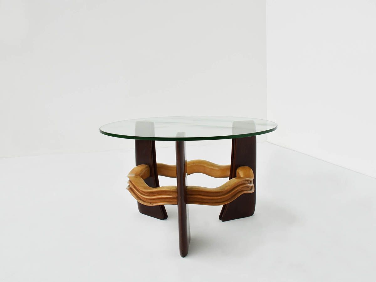 Art Deco Futurist Coffee Table, Italy 1930