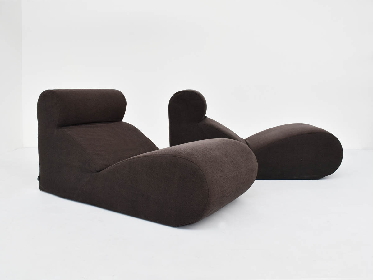 Coppia di poltrone superconfortevoli mod. Bobo Relax