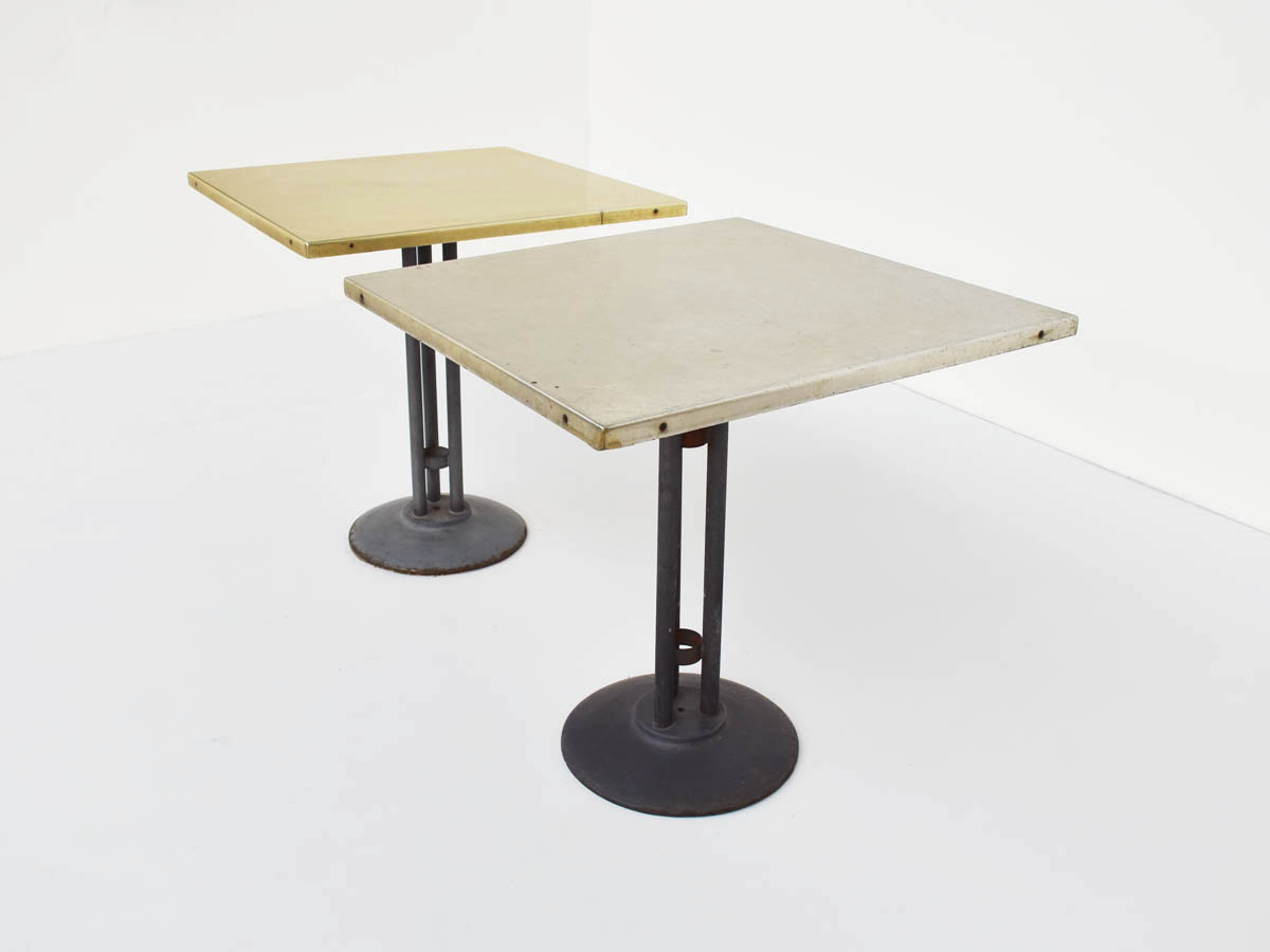 Tavolini da Esterno in Alluminio Anodizzato Giallo, Giallo Chiaro