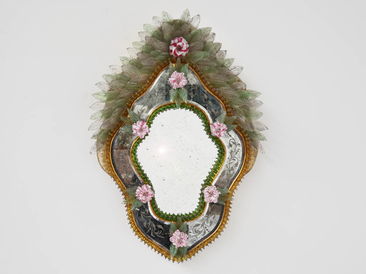 Regina Margherita Wall Venetian Mirror, 1895 Murano