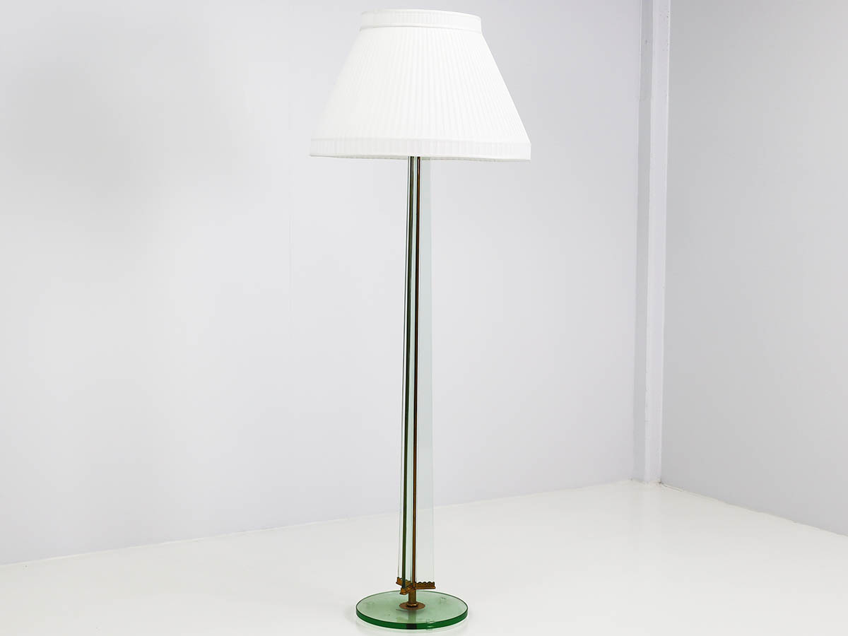 Grande Lampe à Pied en Verre Massif