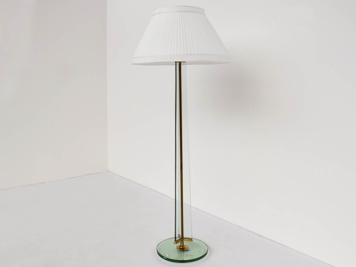 Large Solid Glass Stem Lamp
