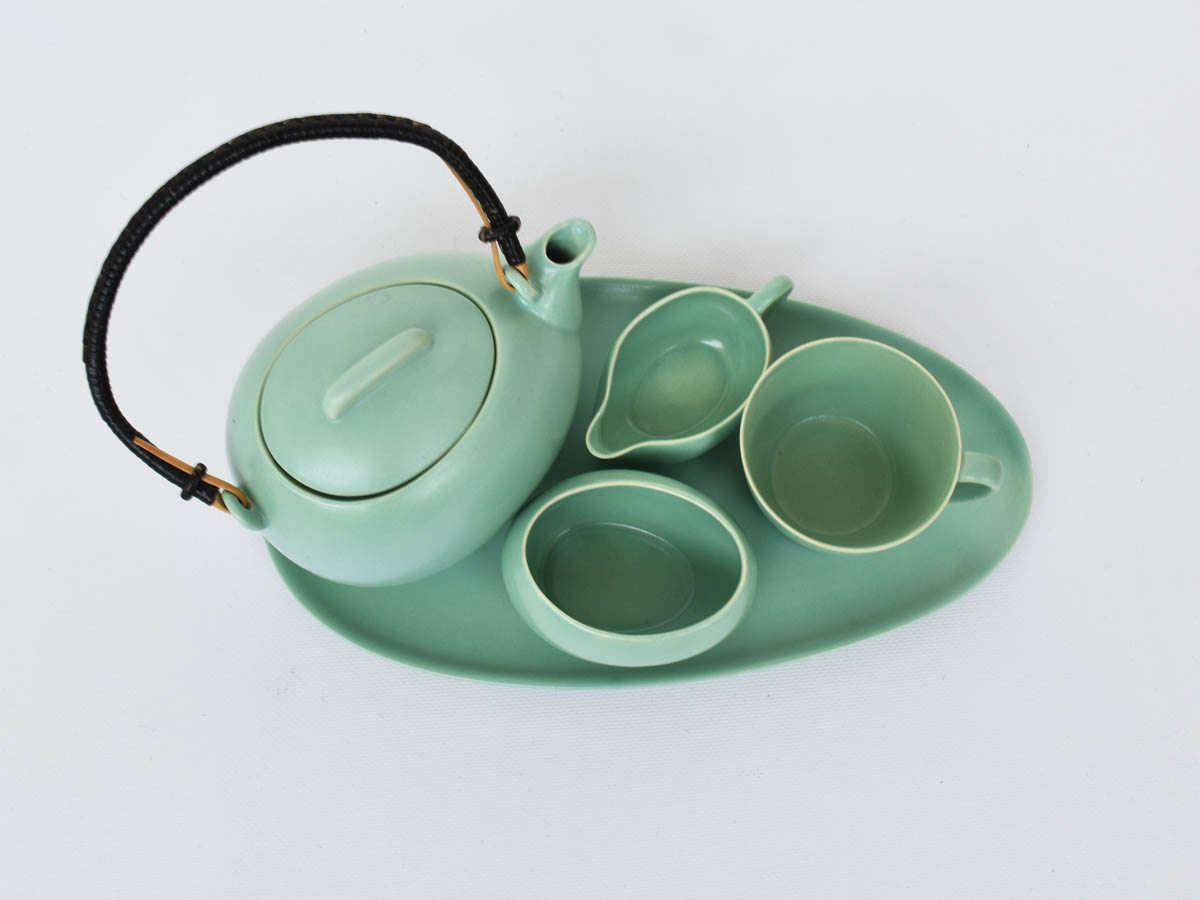 Set da Te Solitario, in Ceramica Celadon