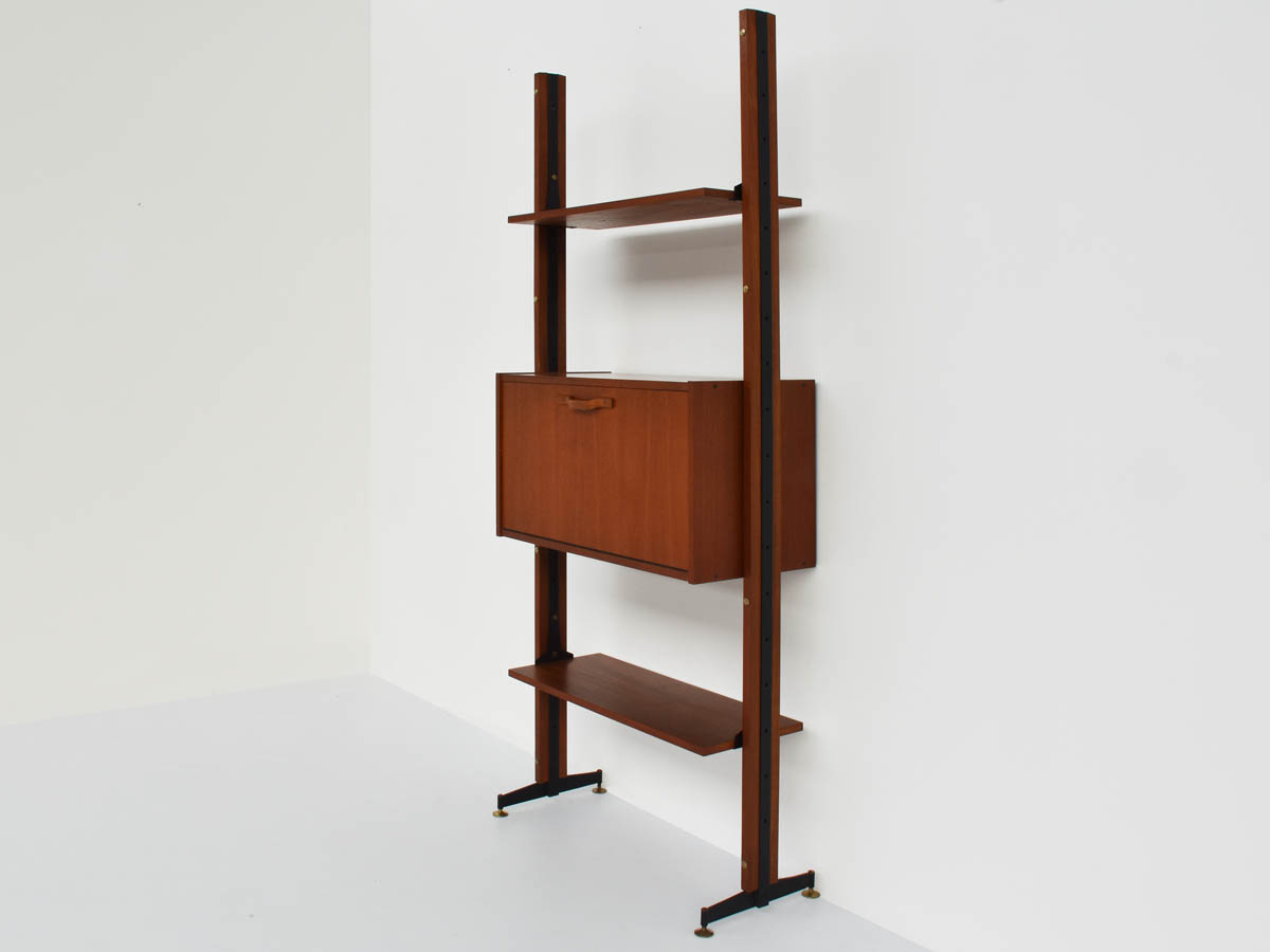 Freestanding Bookcase, Dry Bar Module