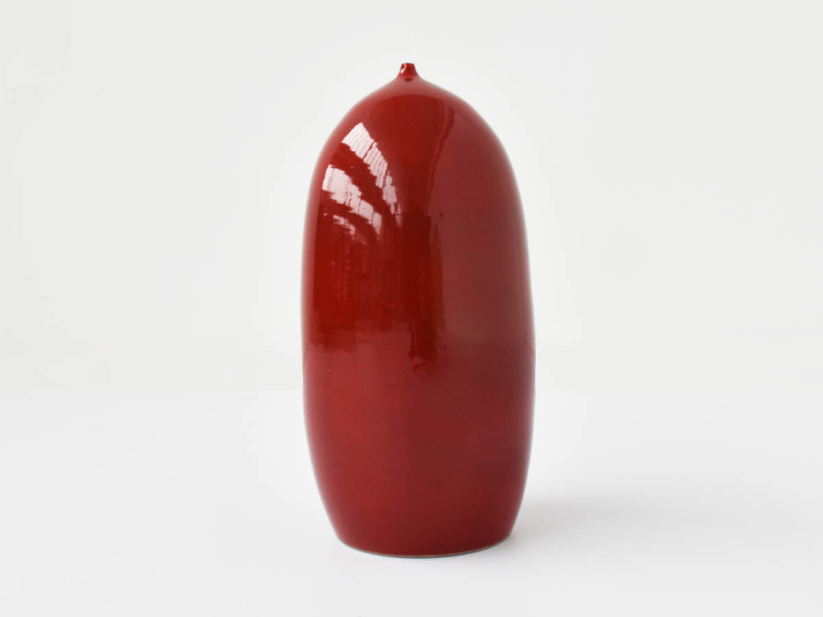 Large Ceramic Red Lacquer